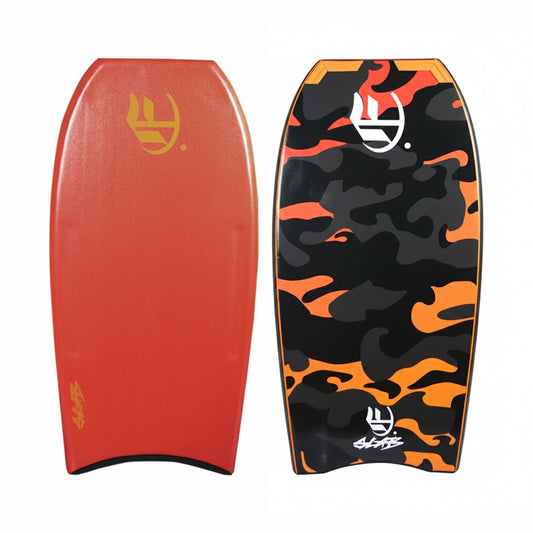 Empire Bodyboard Slab Warrior PP Crescent com Grafico Camuflado Laranja