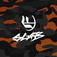 Empire Bodyboard Slab Warrior PP Crescent com Grafico Camuflado Laranja