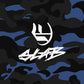 Empire Bodyboard Slab Warrior PP Crescent com Grafico Camuflado Azul