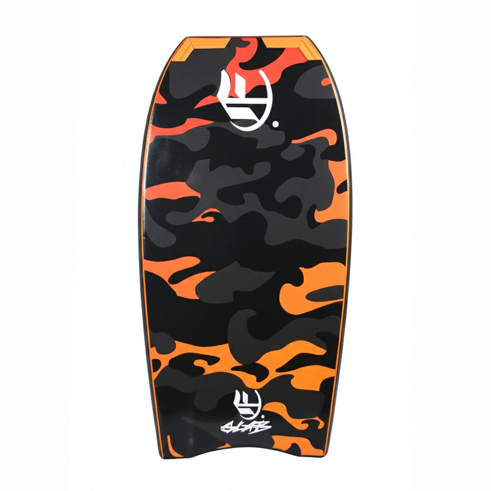 Empire Bodyboard Slab Warrior PP Crescent com Grafico Camuflado Laranja