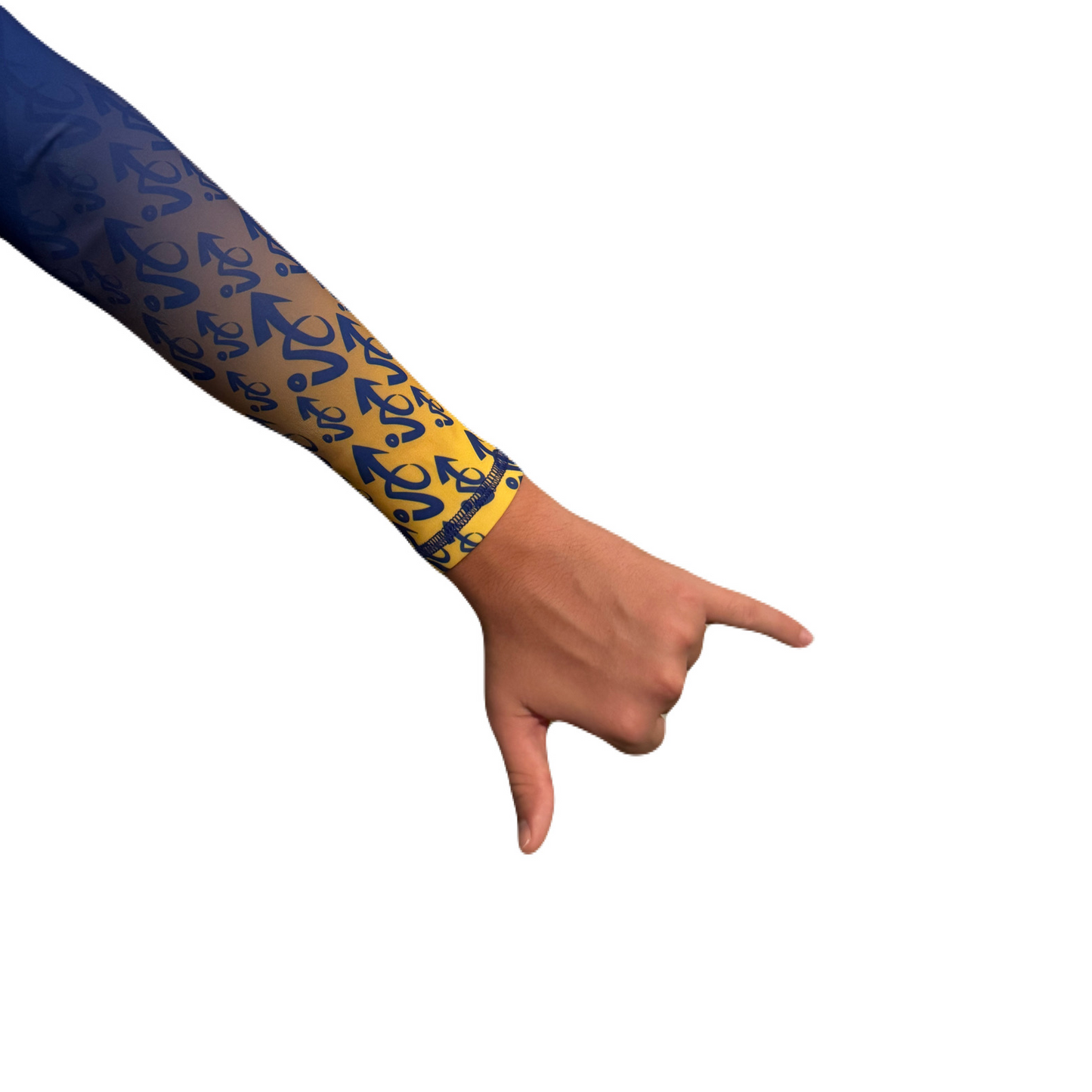 Lycra Invert Style Brazil Manga Longa Azul