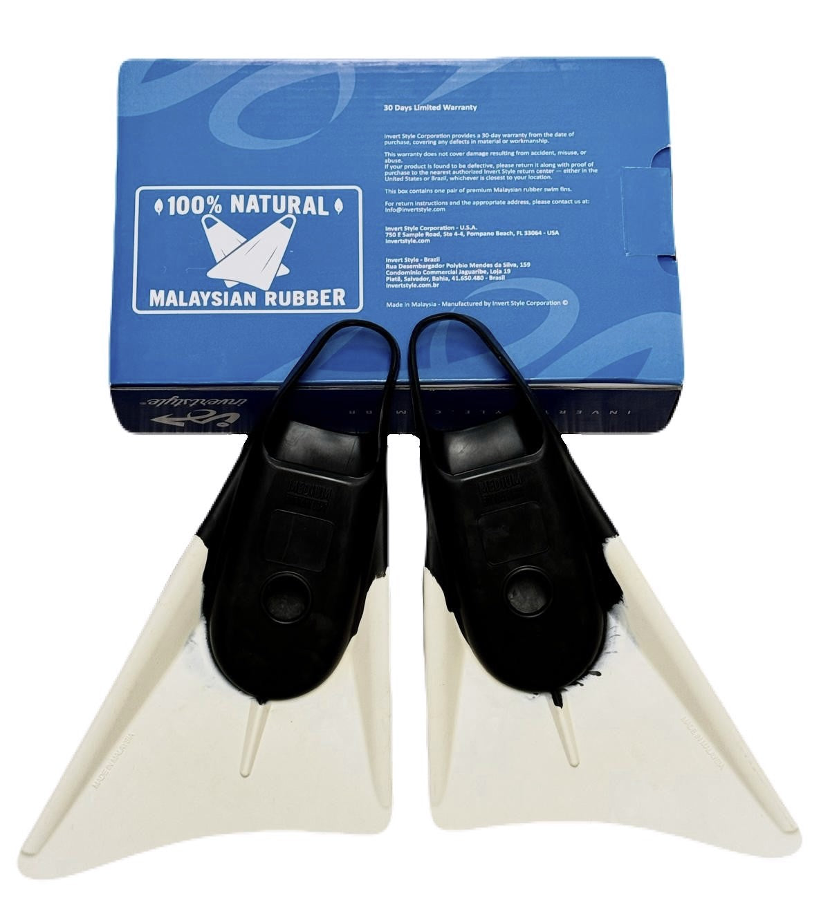 Nadadeira Invert Style Black & White